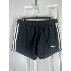 NWT Adidas Womens Black White Shorts Size L